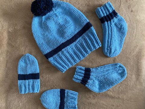Anleitung Mirco Babyset stricken
