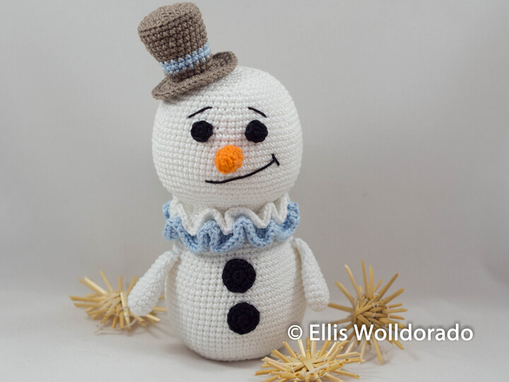 Schneemann Norbert, Häkelanleitung