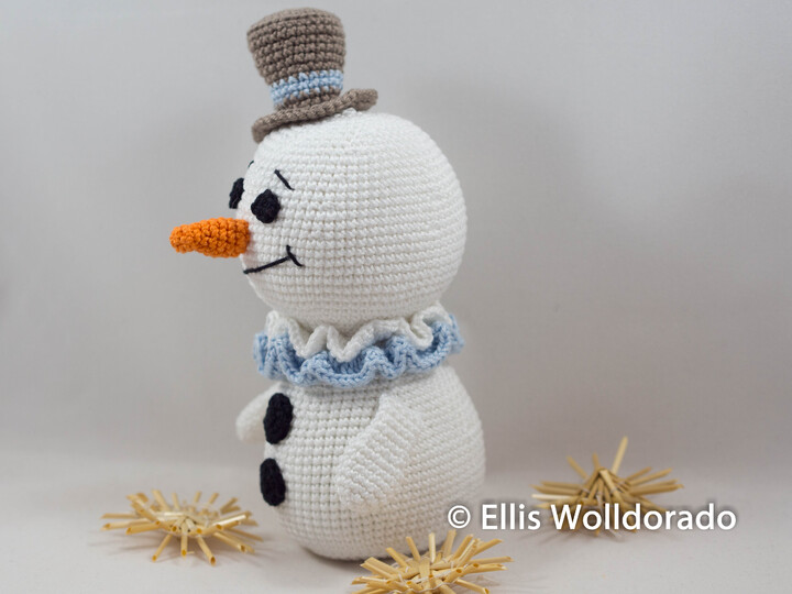 Schneemann Norbert, Häkelanleitung