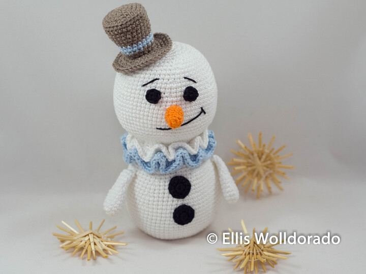 Schneemann Norbert, Häkelanleitung