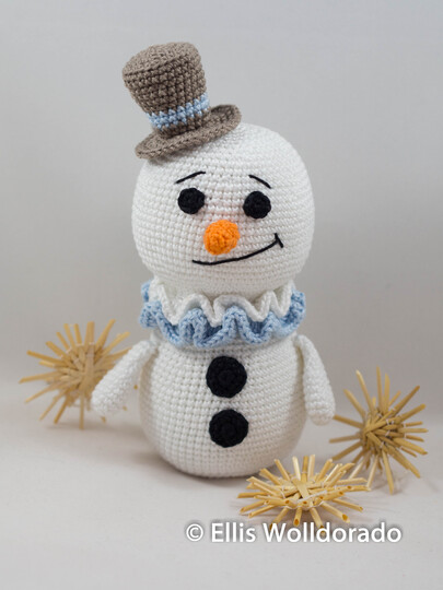 Schneemann Norbert, Häkelanleitung