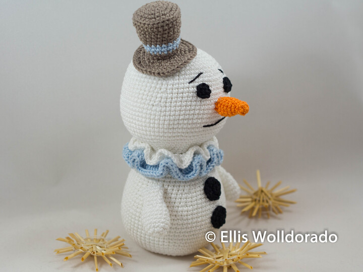 Schneemann Norbert, Häkelanleitung