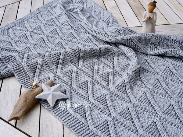 Baby Blanket „Sweet Embrace“, knitting pattern