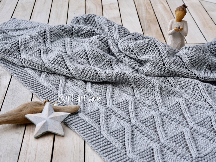 Baby Blanket „Sweet Embrace“, knitting pattern