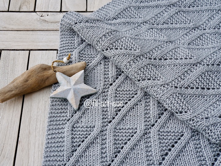 Baby Blanket „Sweet Embrace“, knitting pattern