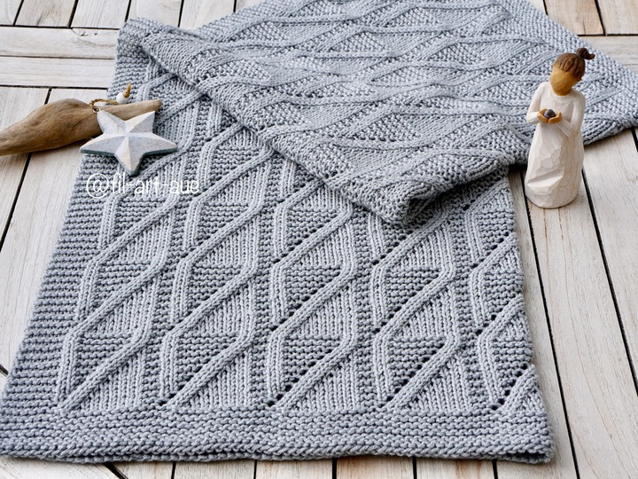 Baby Blanket „Sweet Embrace“, knitting pattern