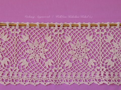 Anleitung Häkel Gardine Augenweide Duette