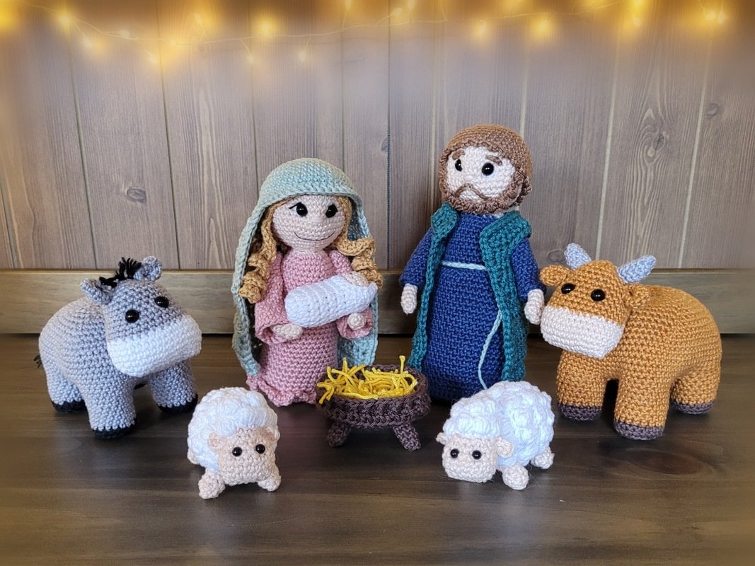 Häkelanleitung  "Krippenfiguren Set "