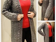 Pattern Wrapped in Bulky Chains Cardigan