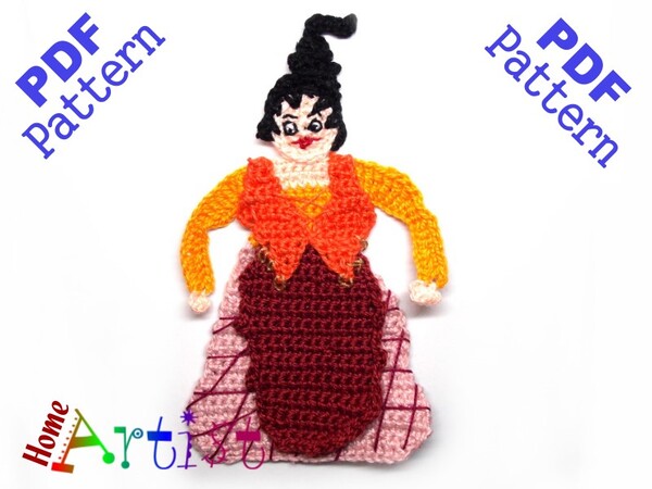 Crochet Pattern Sisters Witch 3