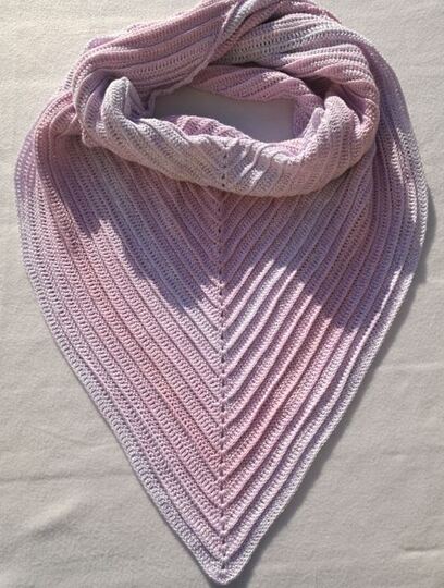 Anleitung Häkeltuchmuster "Mein faules Reliefchen"