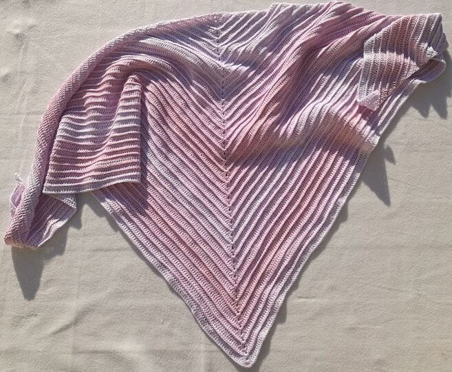 Anleitung Häkeltuchmuster "Mein faules Reliefchen"