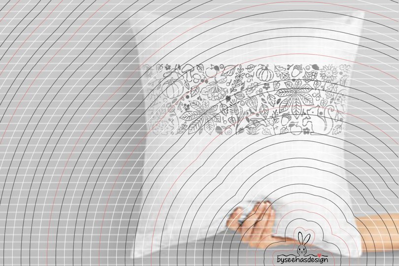 Herbst Deko Band Plotterdatei SVG DXF