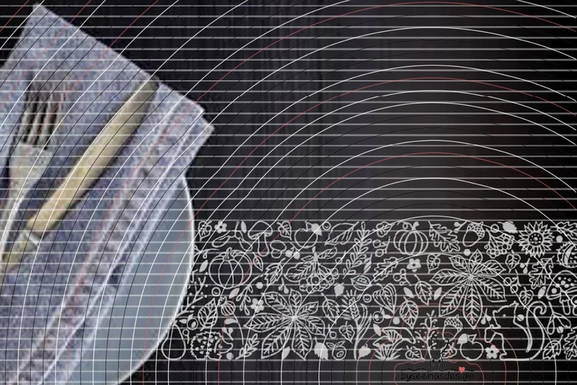 Herbst Deko Band Plotterdatei SVG DXF