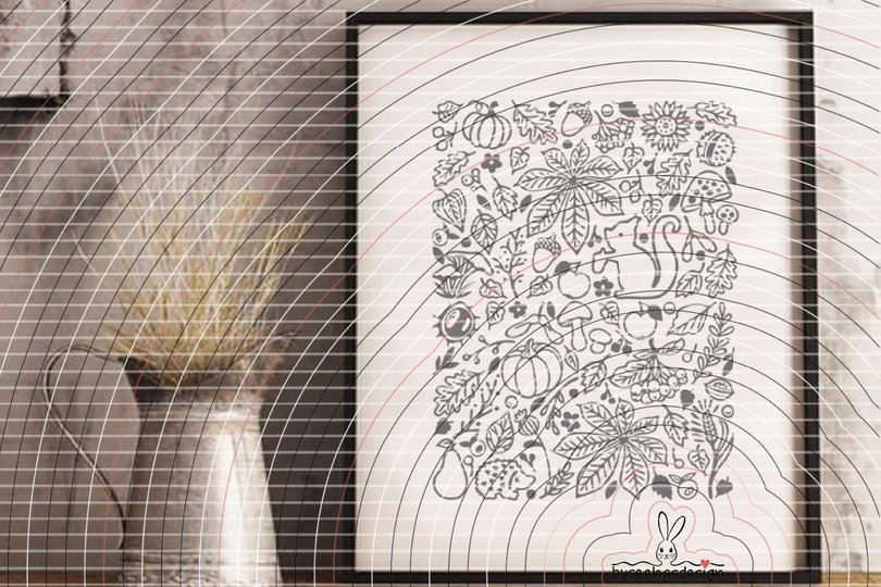 Herbst Deko Band Plotterdatei SVG DXF