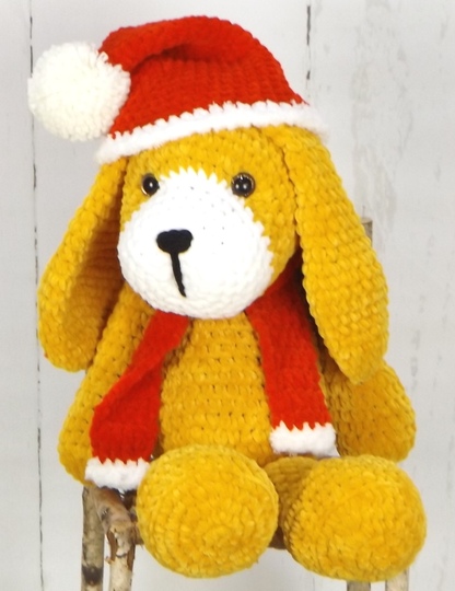 Häkelanleitung Weihnachtshund "Balu"