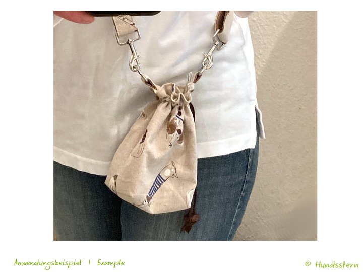 MINOU V2 Leckerlibeutel, 2 Fächer, 2 Gr, Anl+Schnitt