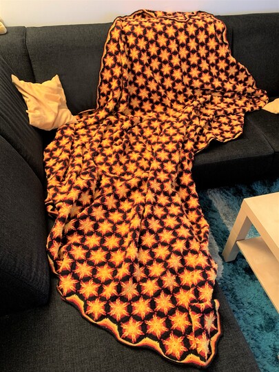 Häkelanleitung Decke "Sternenregen"