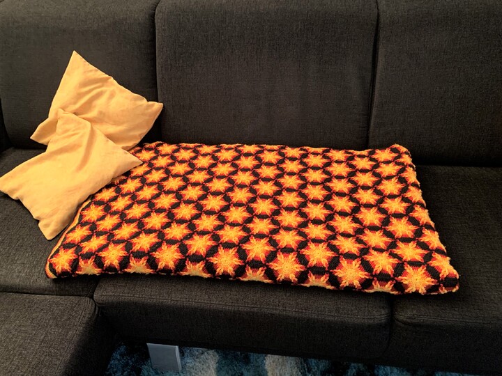 Häkelanleitung Decke "Sternenregen"