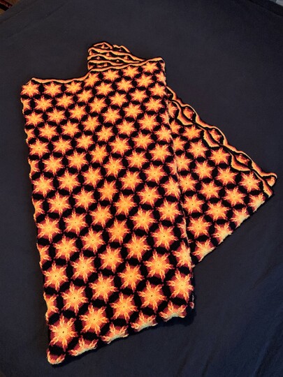 Häkelanleitung Decke "Sternenregen"