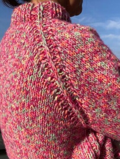 Strickanleitung Raglanpullover Colore Oversize