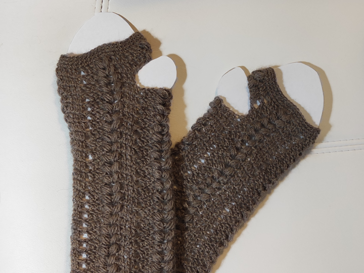 Häkelanleitung Armstulpen "Romantischer Herbst"