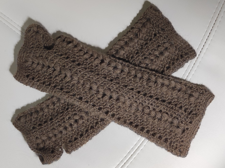 Häkelanleitung Armstulpen "Romantischer Herbst"