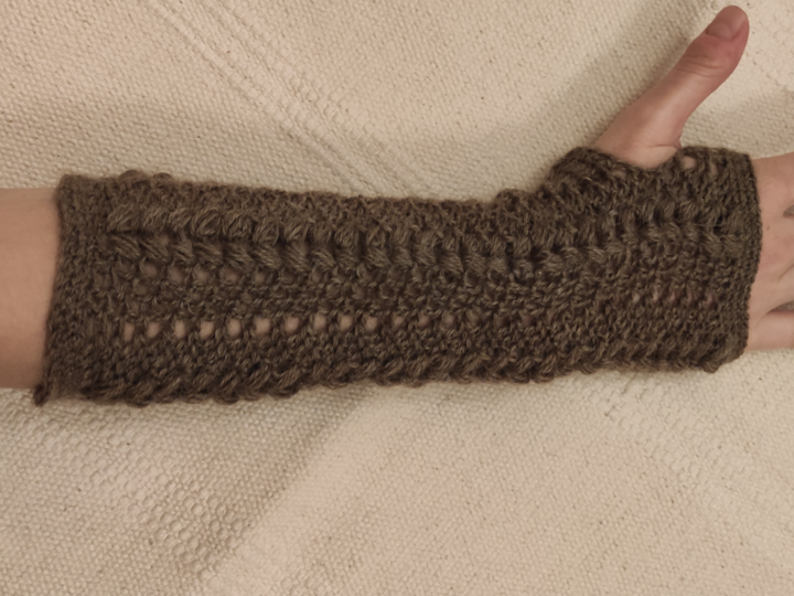 Häkelanleitung Armstulpen "Romantischer Herbst"