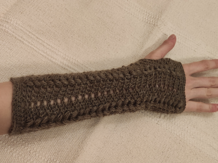 Häkelanleitung Armstulpen "Romantischer Herbst"