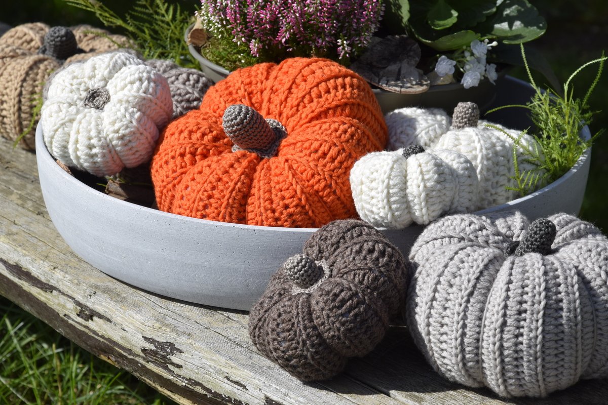 - KÜRBISSE - Herbstdeko häkeln in 5 verschieden Größen, super schnell - Bild 7