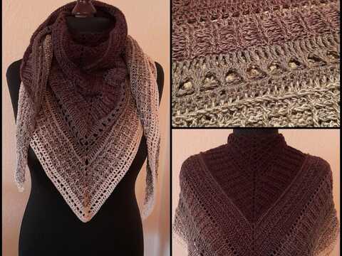 Anleitung Dreieckstuch "Gargoyles Gotik"