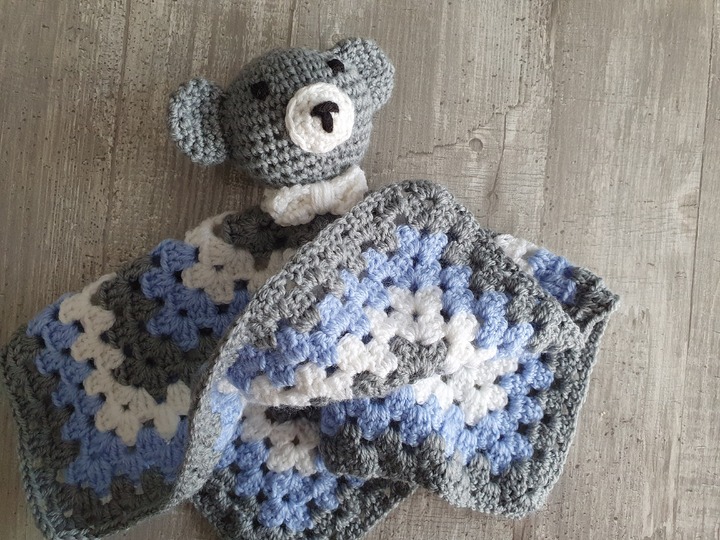 Häkelanleitung Bärchen Schnuffeltuch!