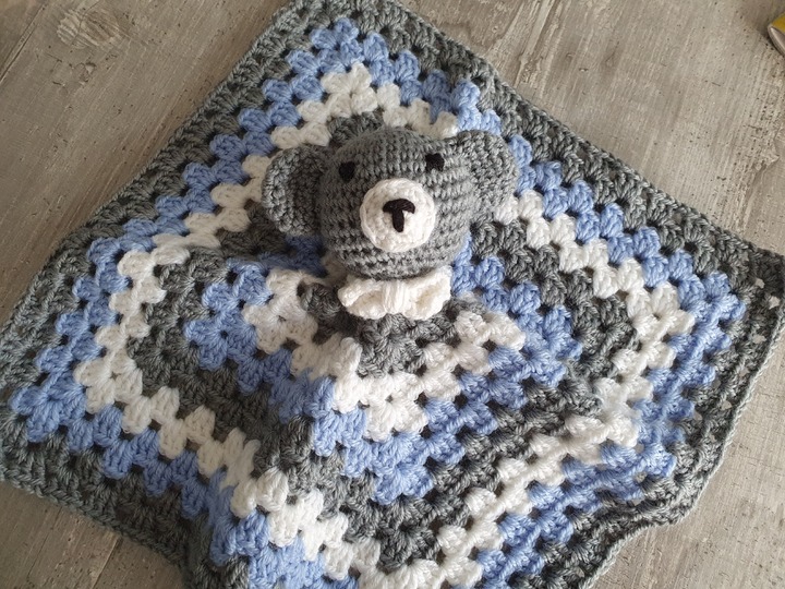 Häkelanleitung Bärchen Schnuffeltuch!