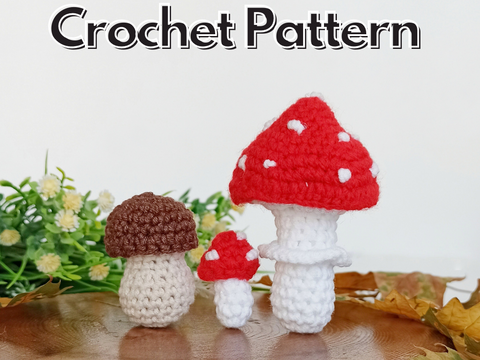 Mushrooms crochet pattern