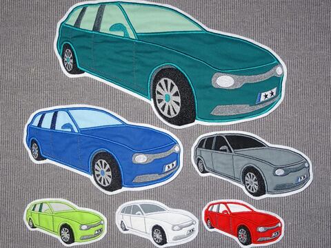 Auto Stickdatei 10cm bis 30cm