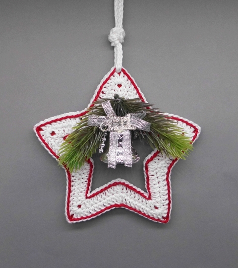 Häkel-Stern Deko-Hänger - super einfach und schnell - aus Wollresten