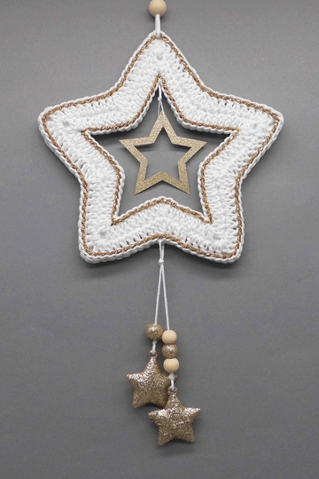 Häkel-Stern Deko-Hänger - super einfach und schnell - aus Wollresten