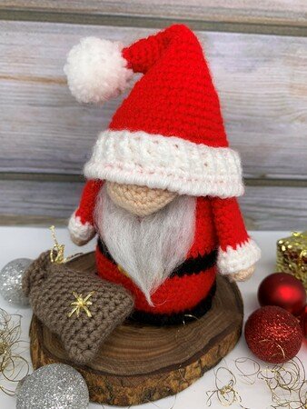 Crochet Pattern Santa Claus Gnome