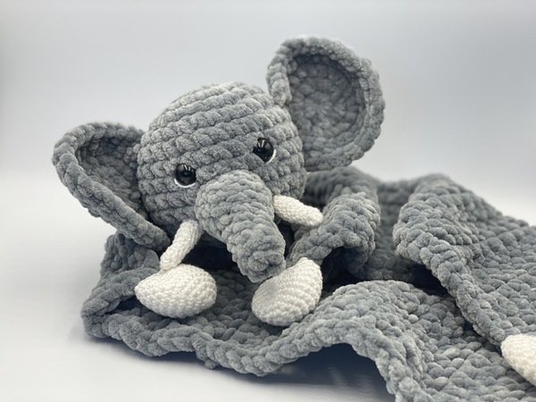 Crochet Pattern - Comforter Elefant (Cuddly Elefant)