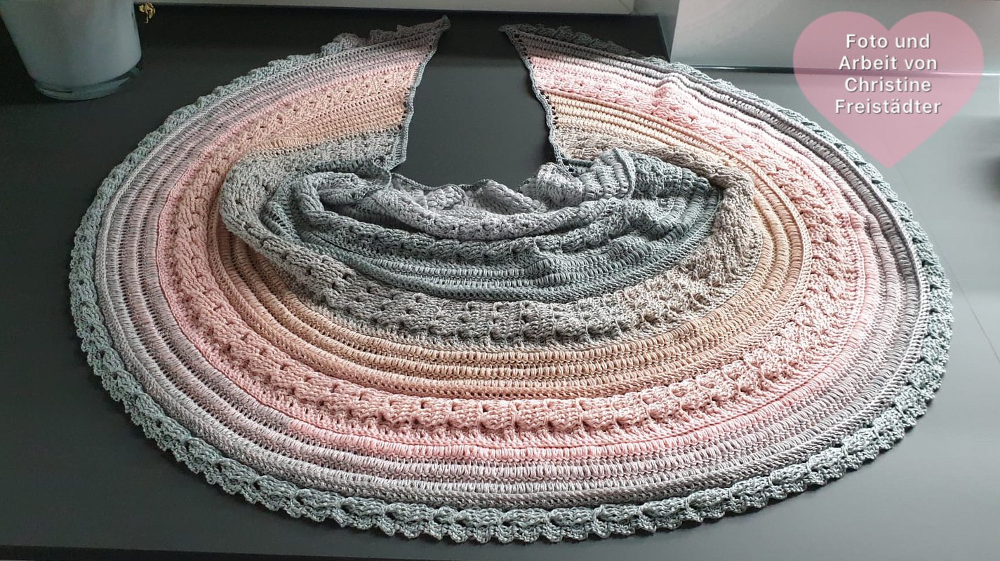 Anleitung Braidithe - Halbmondtuch im mittelalterlich-keltischen Häkelstil - Bild 9