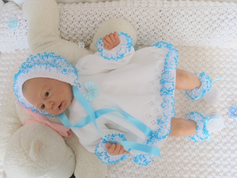 Strickanleitung Babyset DIVA für Reborn 3-teilig Gr.48/50