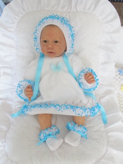 Strickanleitung Babyset DIVA für Reborn 3-teilig Gr.48/50