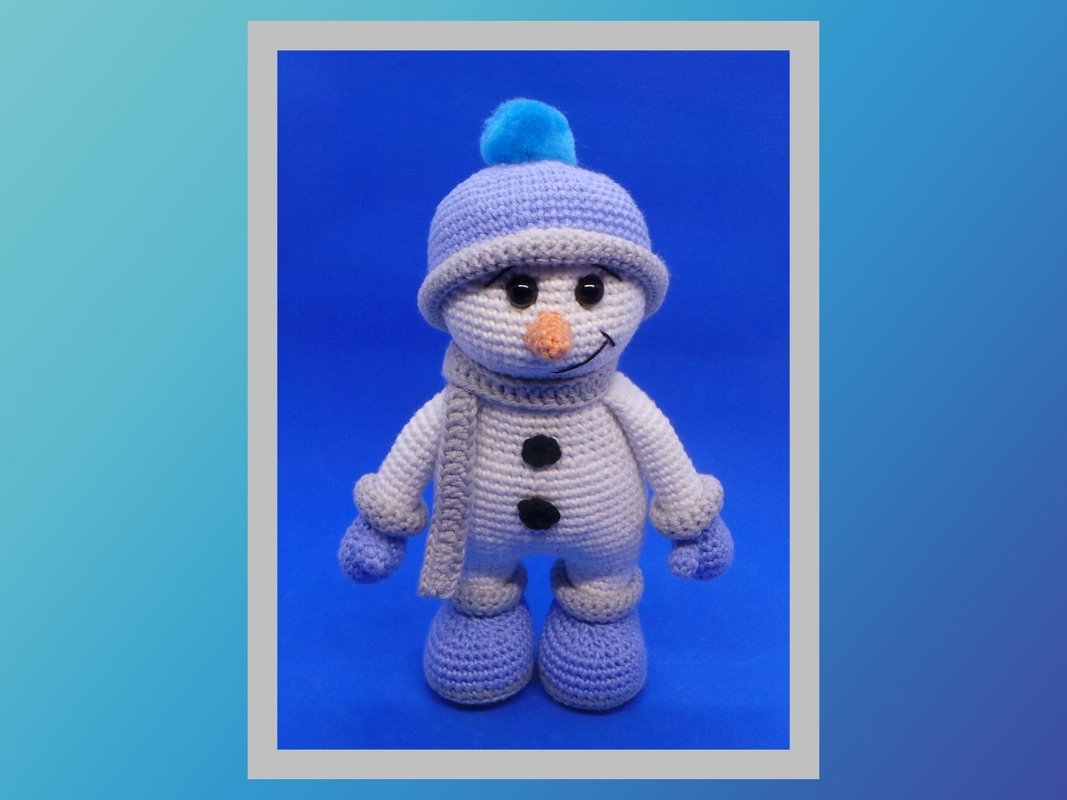 Häkelanleitung Schneemann Sven