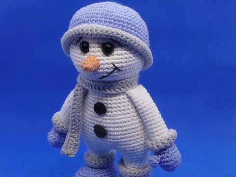 Häkelanleitung Schneemann Sven