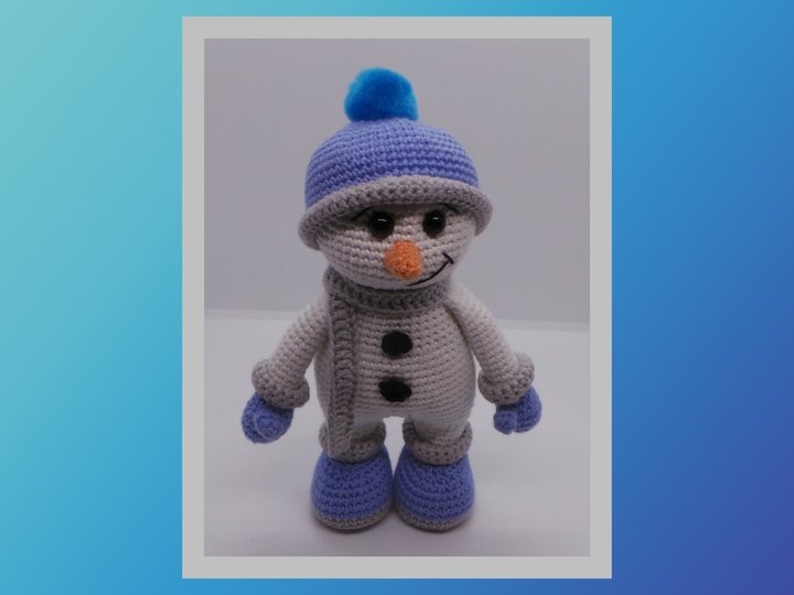 Häkelanleitung Schneemann Sven