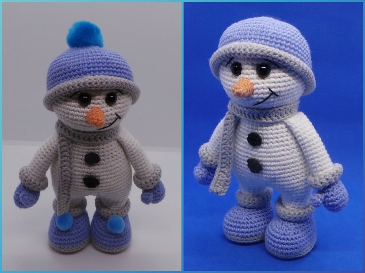 Häkelanleitung Schneemann Sven