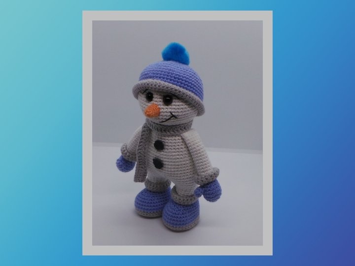 Häkelanleitung Schneemann Sven