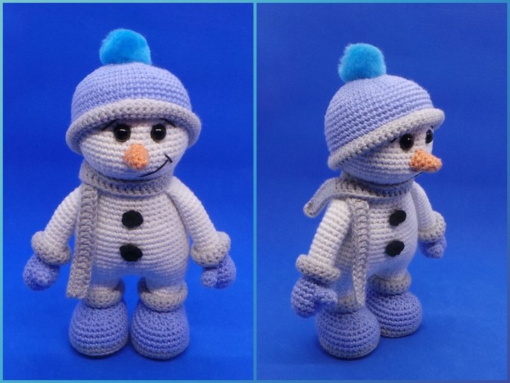 Häkelanleitung Schneemann Sven