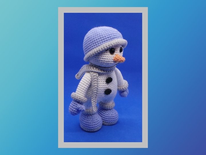 Häkelanleitung Schneemann Sven