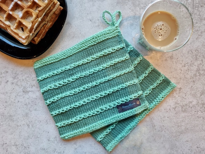 Kettline Topflappen Strickanleitung